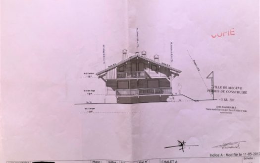 EXCEPTIONNEL – MEGÈVE Beau terrain avec permis purgé vue Mont Blanc